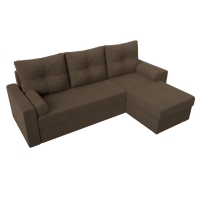 Угловой диван Верона лайт (рогожка коричневый) - Изображение 4